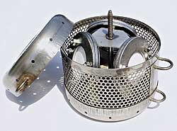 The POCIS carrier in the small deployment cansiter.